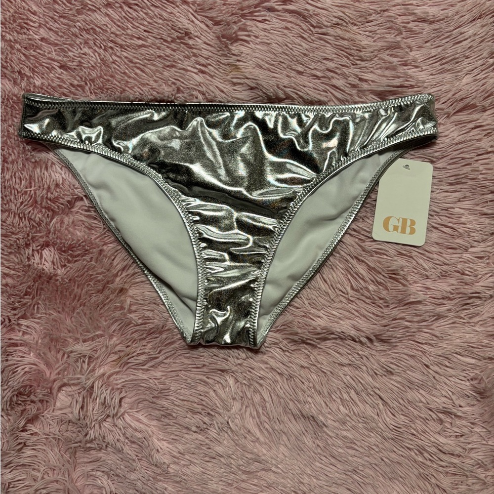 Gianni Bini Woman Shimmering Silver Bottoms